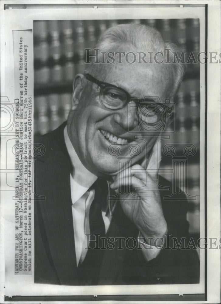 1966, Earl Warren United State Supreme Court - RRU07327 - Historic Images