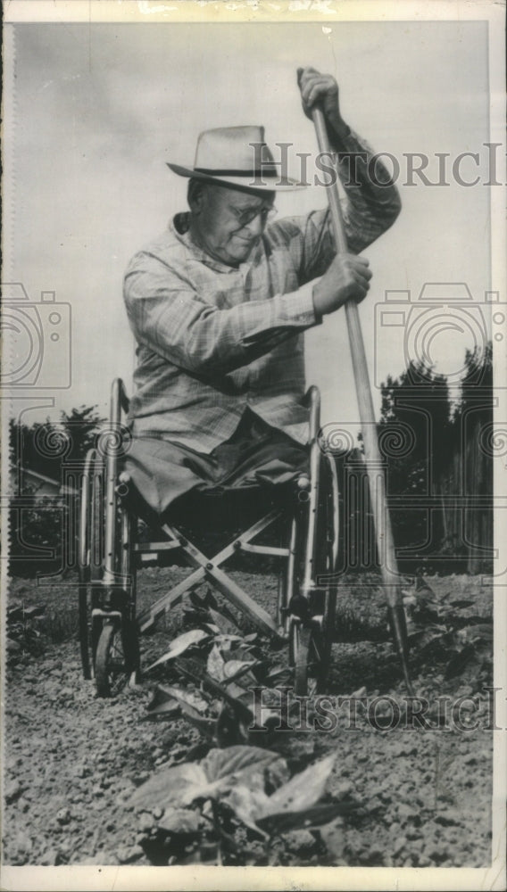 1964 Press Photo Calvin May in WheelChair - RRU07807 - Historic Images