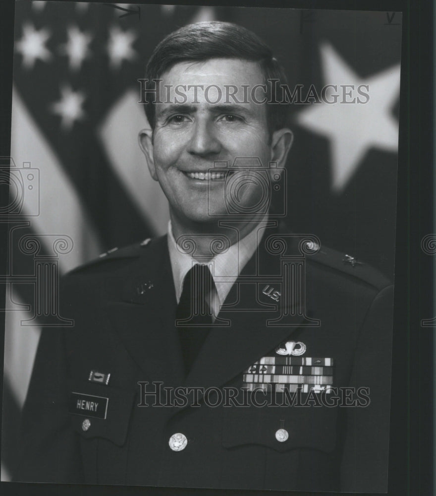 1985 BG Charles R. Henry US Army Officer - Historic Images