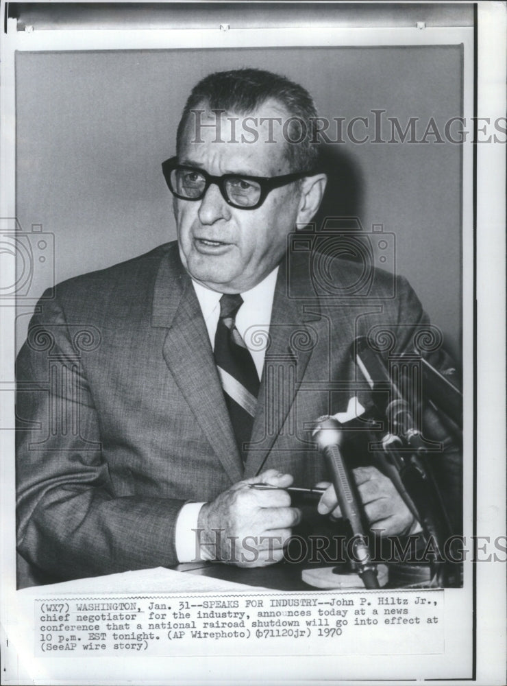 1970, John P Hiltz Chief Railroad Industry - RRU08641 - Historic Images