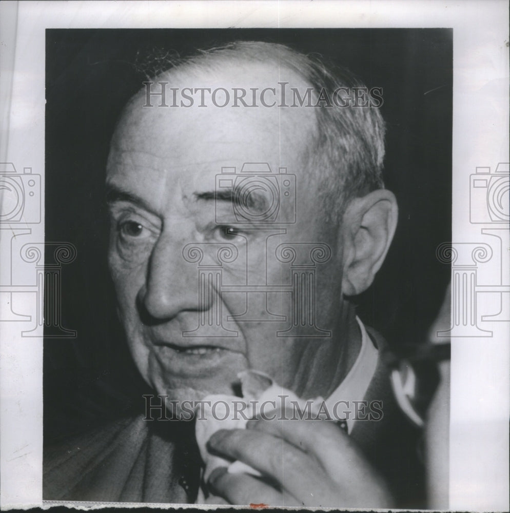 1954 Press Photo US Army Cousel Joseph Nye Welch - Historic Images