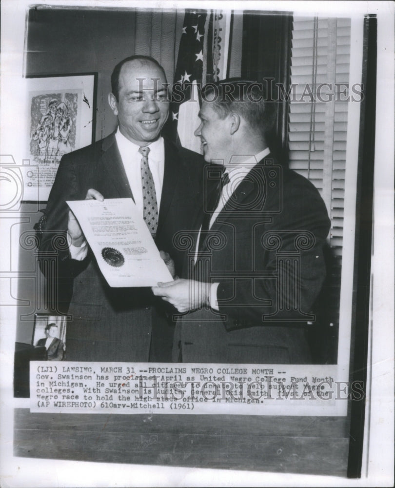 1961 April United Negro College Fund Month - Historic Images