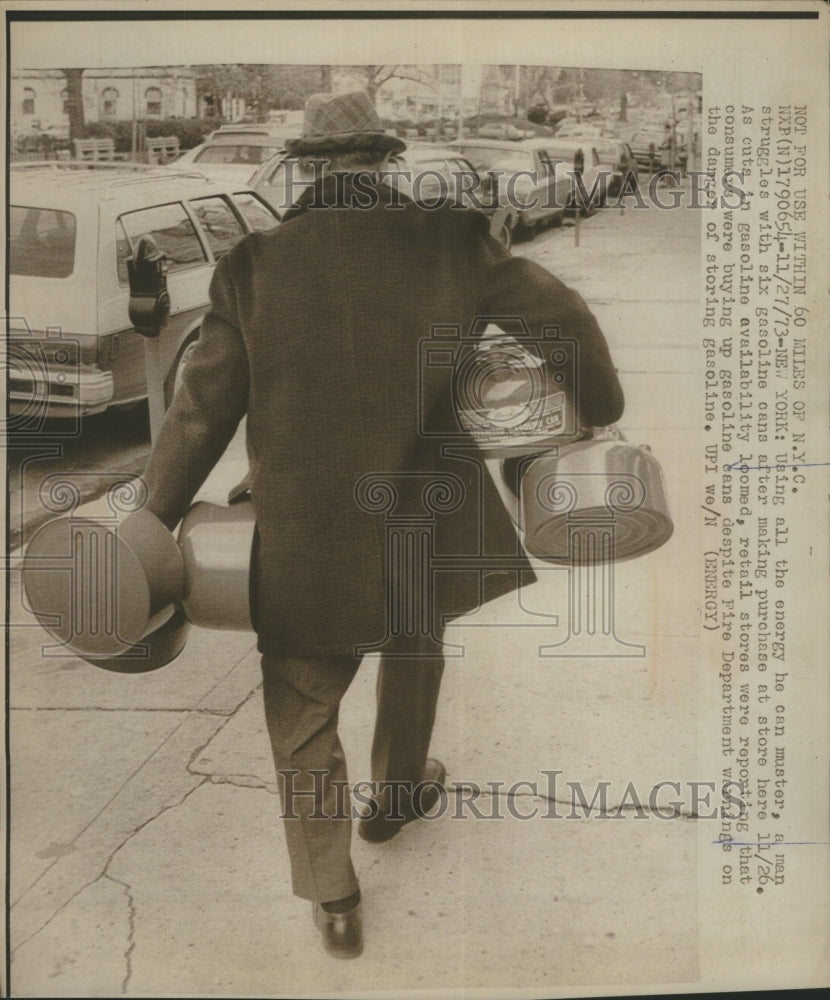 1973, Gasoline Shortage - RRU09545 - Historic Images