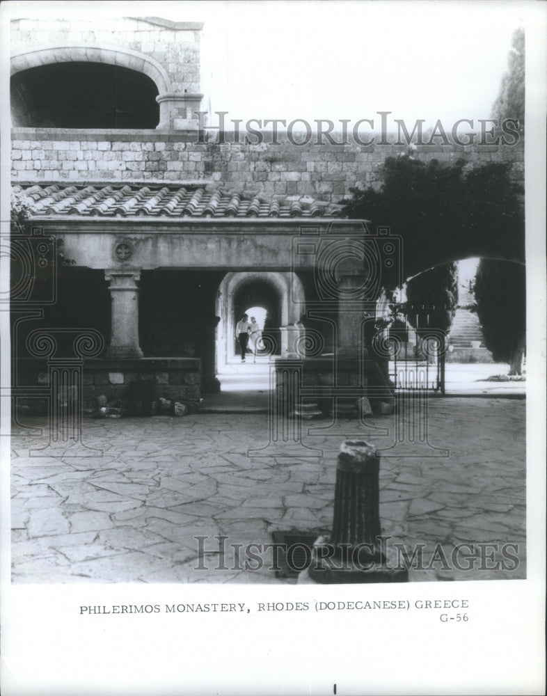 1965 Philerimos Monastery Rhodes Greece - Historic Images
