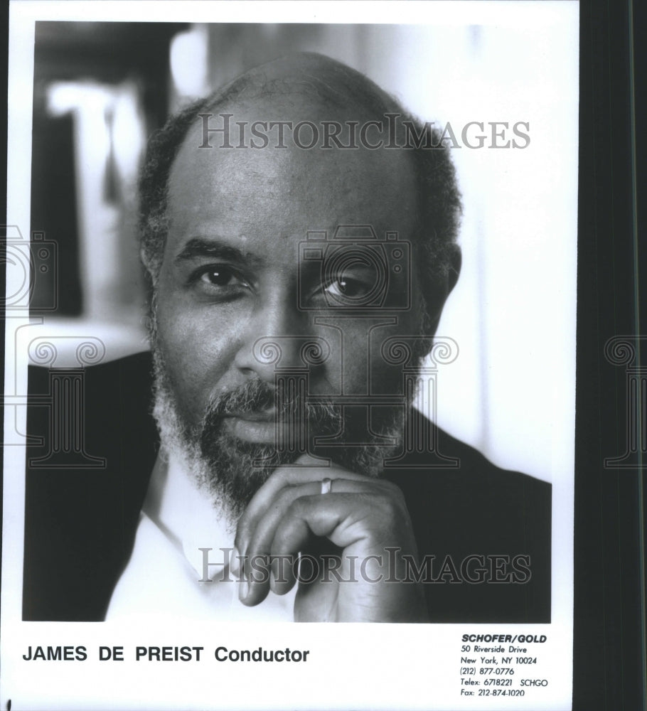 1993 Press Photo James De Preist Conductor - RRU09683 - Historic Images