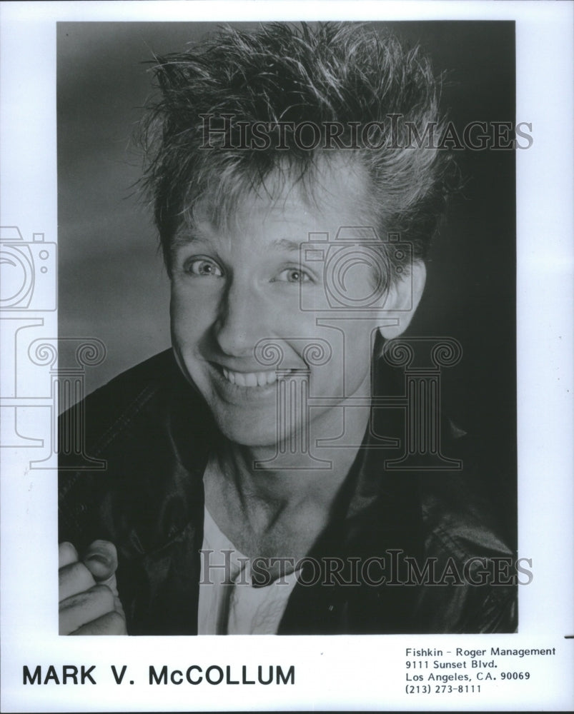 1988 Press Photo Comedian Mark McCollum Closeup Smile - RRU09775 - Historic Images