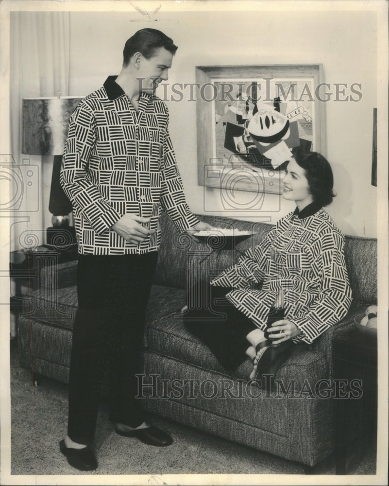 1955 old black magic pajamas called Black - Historic Images