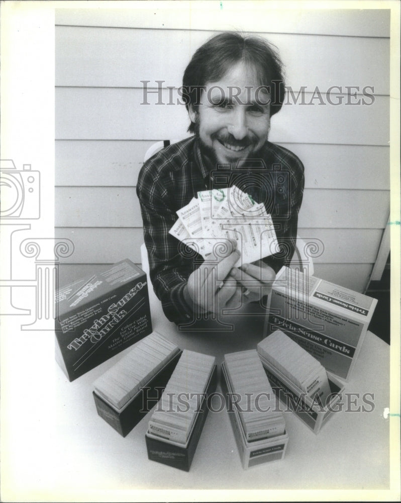 1984 Peter Zolls Cards Trivia Game Develop - Historic Images