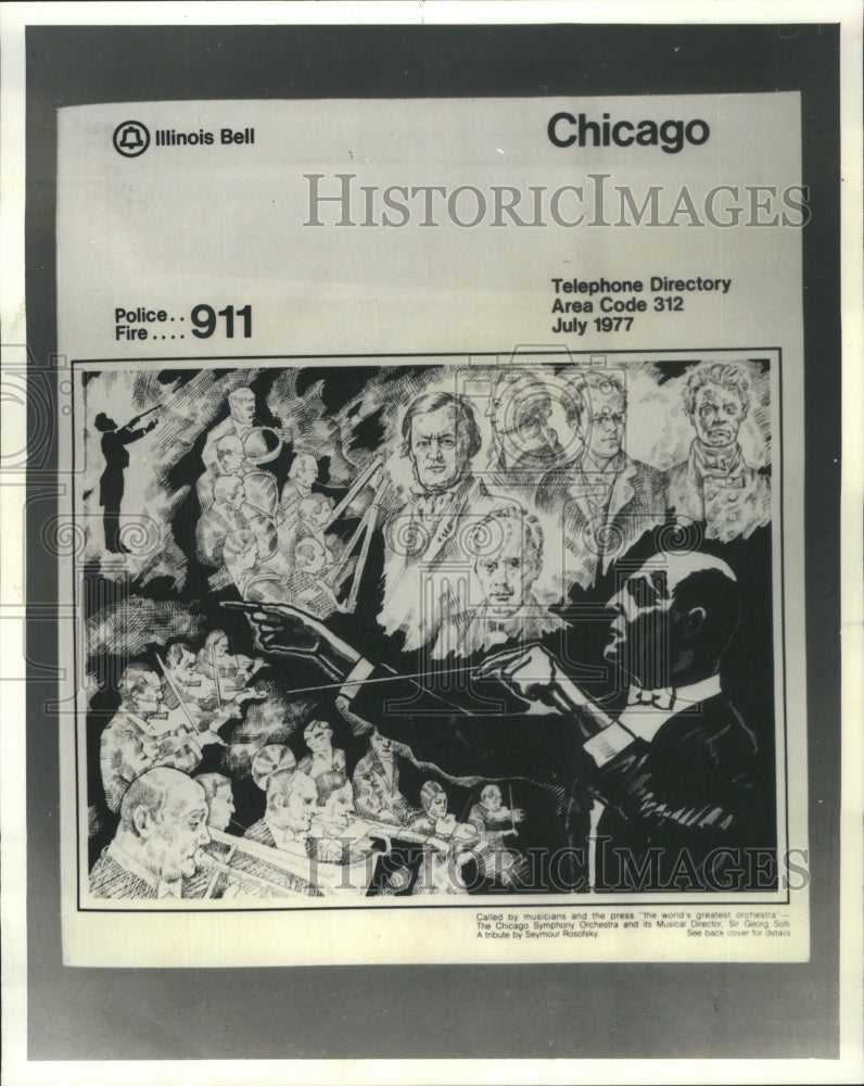 1977 Chicago Telephone Directory Symphony - Historic Images