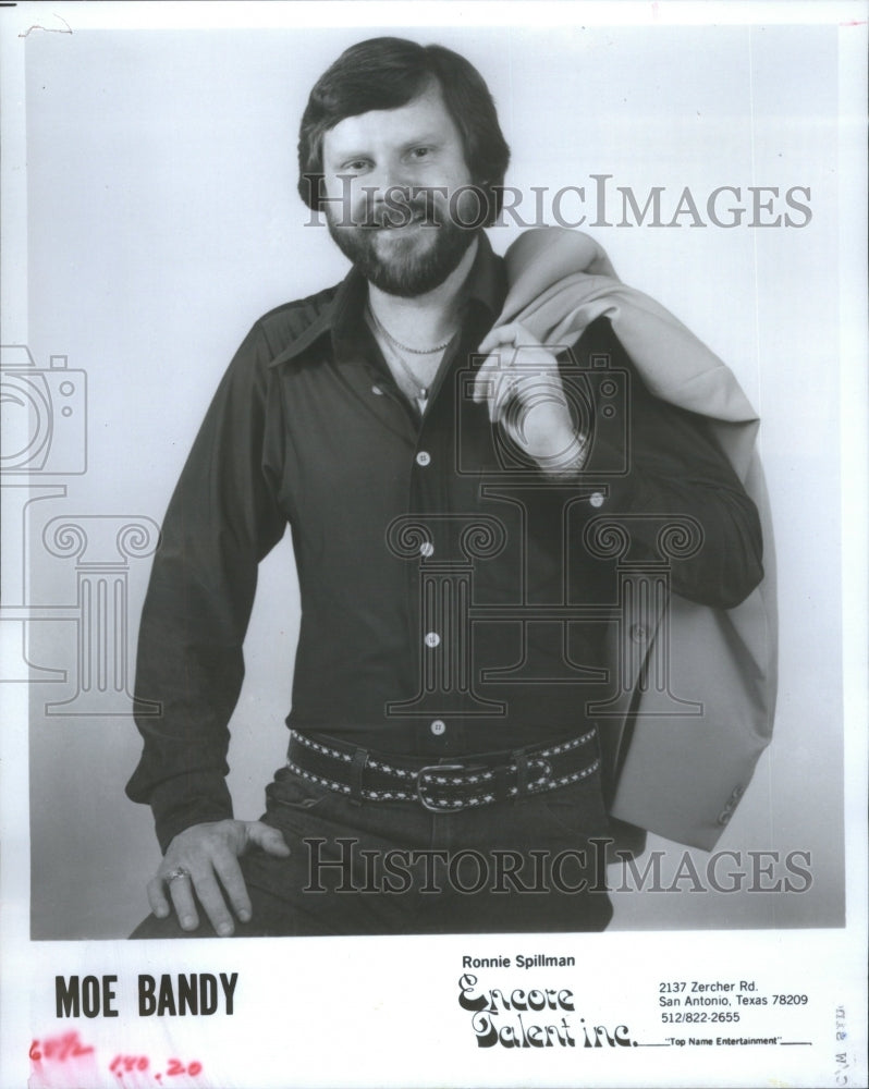 1980 Country Music Entertainer Moe Bandy - Historic Images