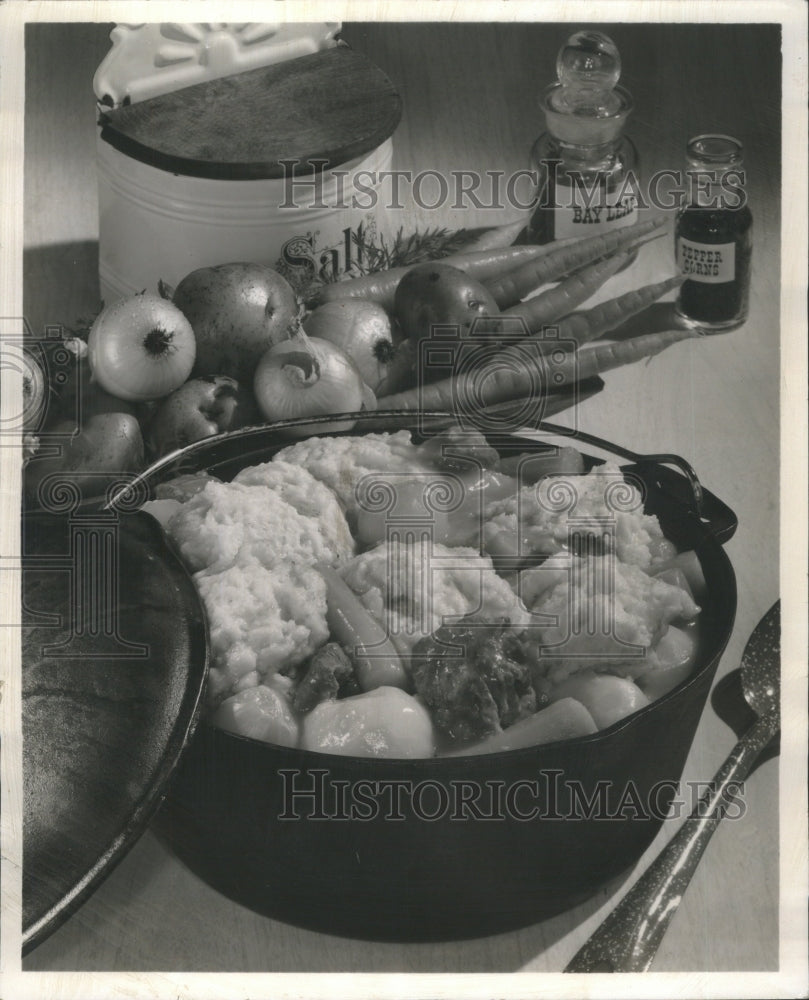 1965 Dumplings cooked Ball Boiling Steaming - Historic Images