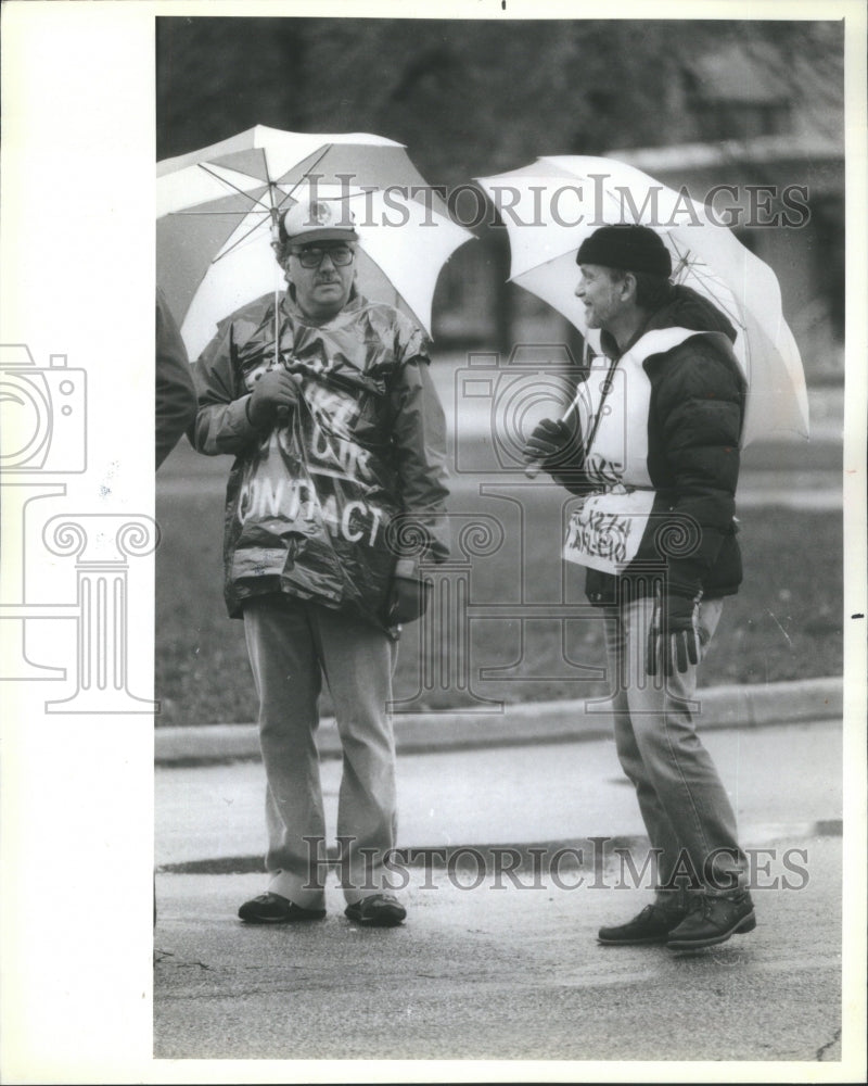 1985 Chicago Niles West HS Teachers Strike - Historic Images