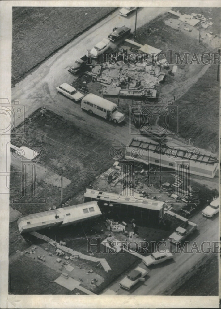 1963 Press Photo Winds/Storm/Trailer Park/Kansas - RRU13537 - Historic Images