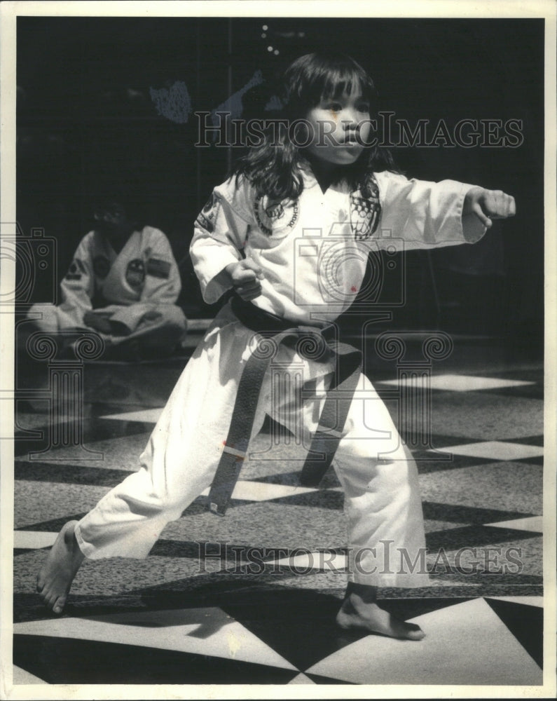 1986, Anna Lisa Somers Tae Kwon Do - RRU13689 - Historic Images