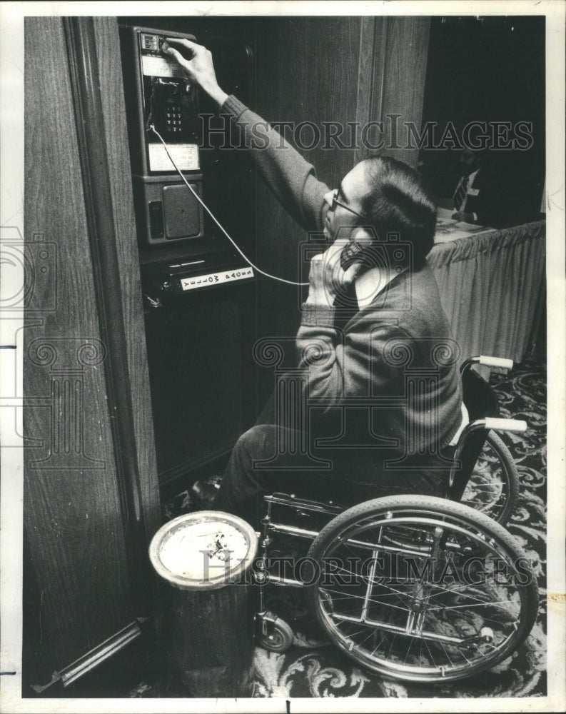 1977 John Truesdale Wheelchair Wisconsin - Historic Images