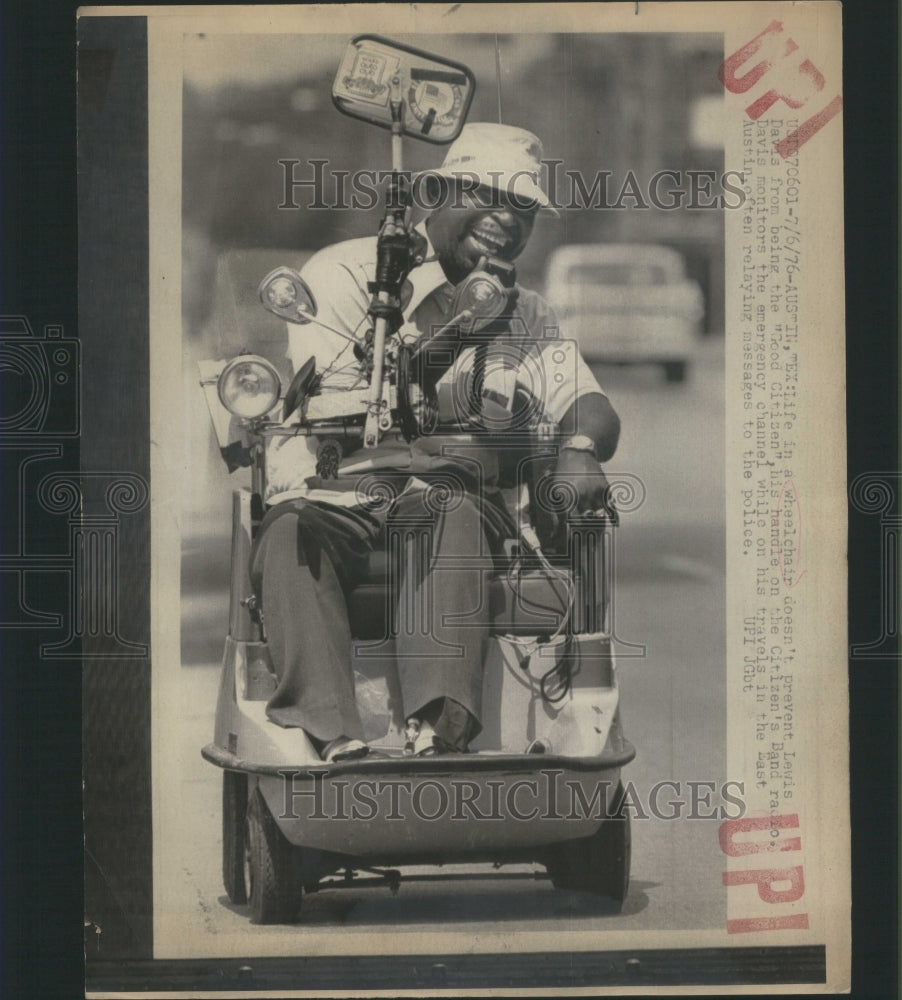 1976, Man In Wheelchair Good Citizen Austin - RRU13849 - Historic Images