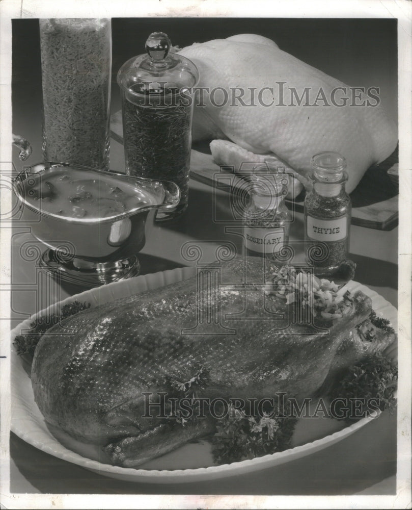 1964, Duck with stuffing and herb - RRU14085 - Historic Images