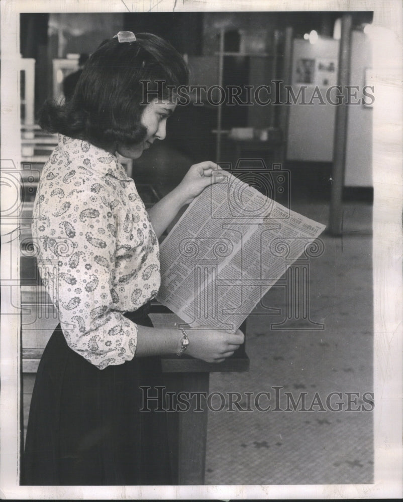 1962 Press Photo Connecticut Journal 1781 M Sheridan - RRU14469 - Historic Images