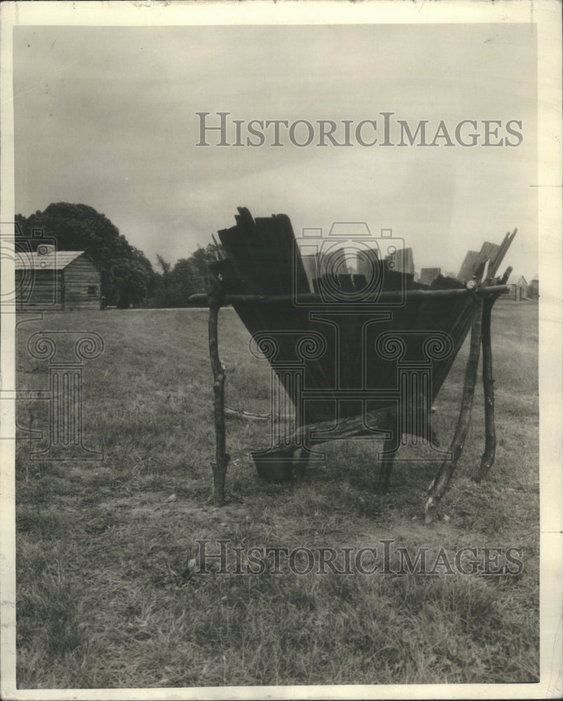 1937 Press Photo Hopper Filled With Wood To Make Lye - Historic Images