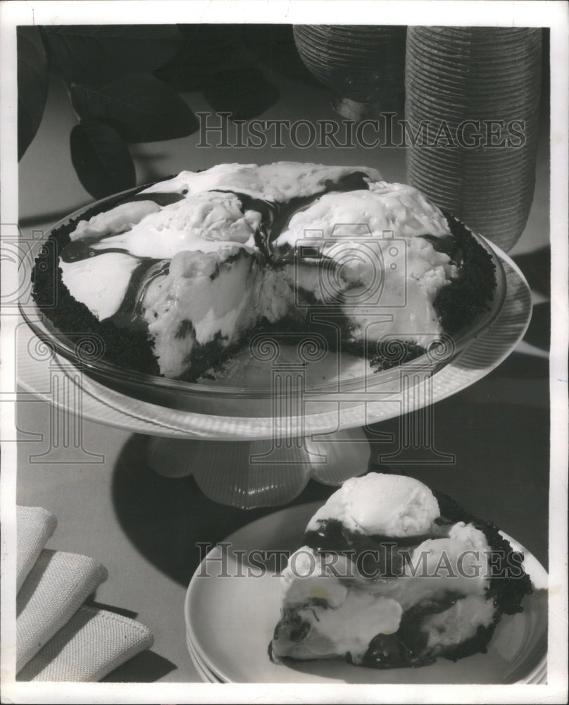 1964, Ice Cream Pie Food - RRU14749 - Historic Images