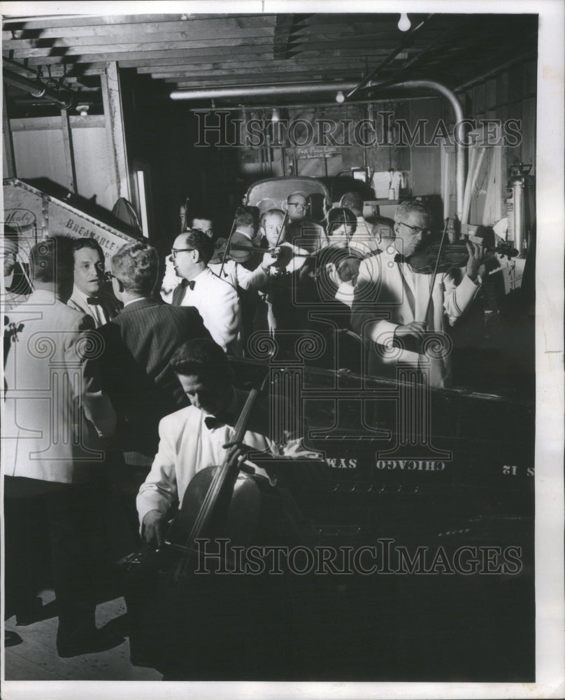 1962 Press Photo Musicians Ravinia Festival Cellist - Historic Images