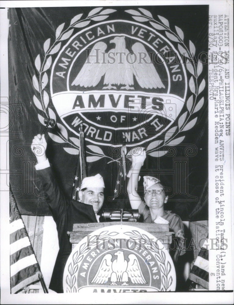 1964 New AMVETS wave at Nat&#39;l Convention - Historic Images