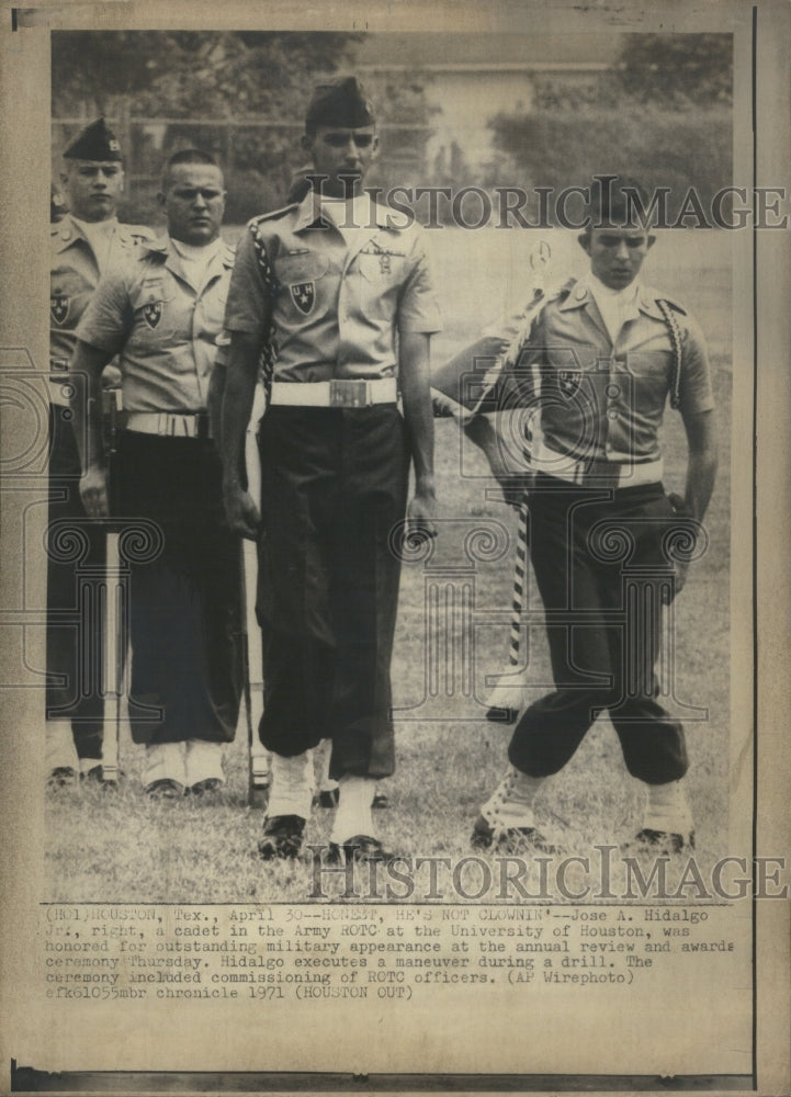 1971, Jose A Hidalgo performs during a drill - RRU14899 - Historic Images