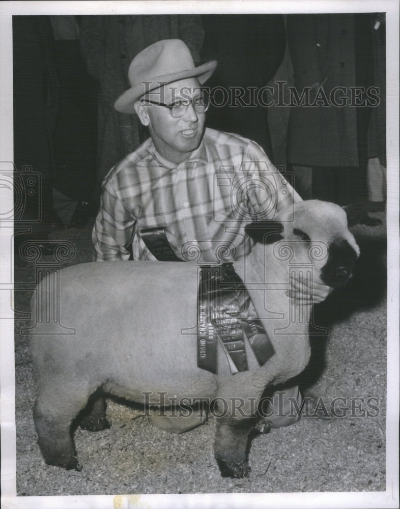 1956 Press Photo International Champion Wether Lamb - RRU15331 - Historic Images