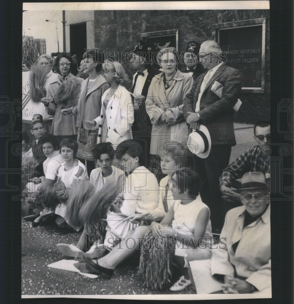 1963, Crowd watches Shriners Parade go by - RRU15583 - Historic Images