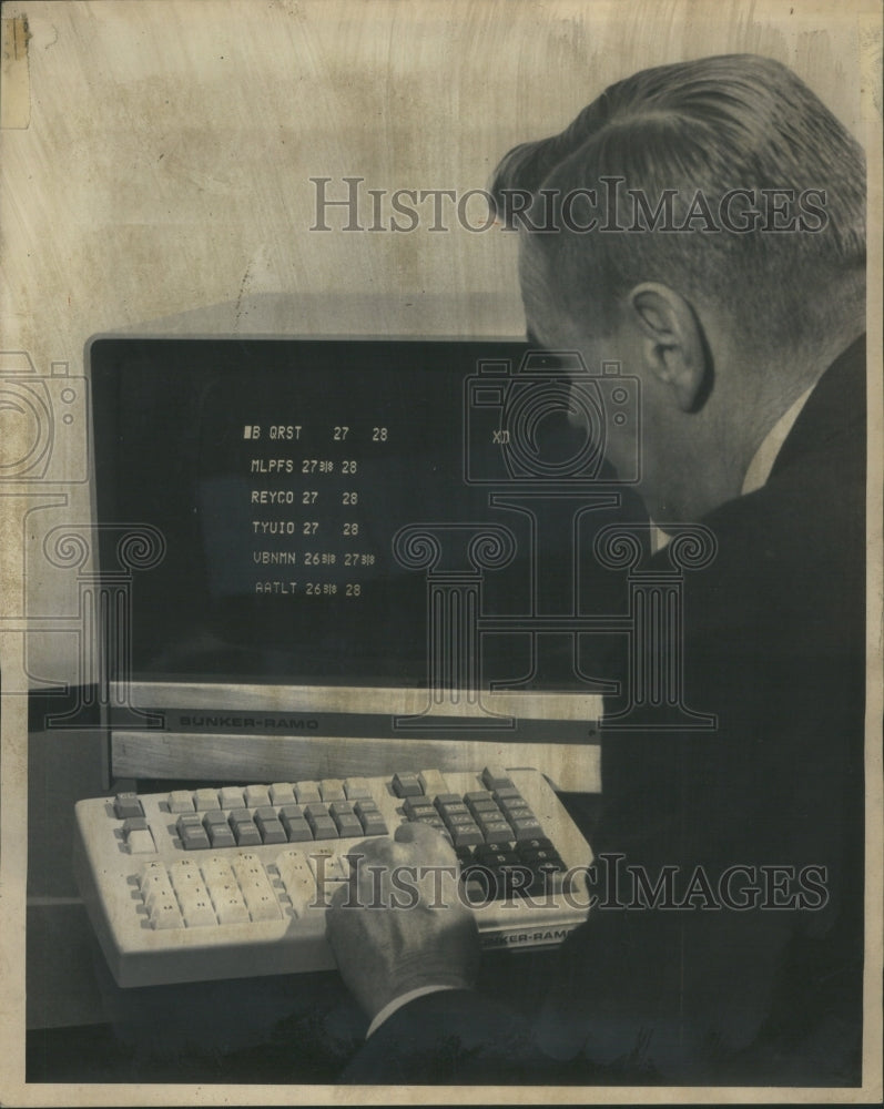 1970, Desktop Terminal OTC Market - RRU15741 - Historic Images