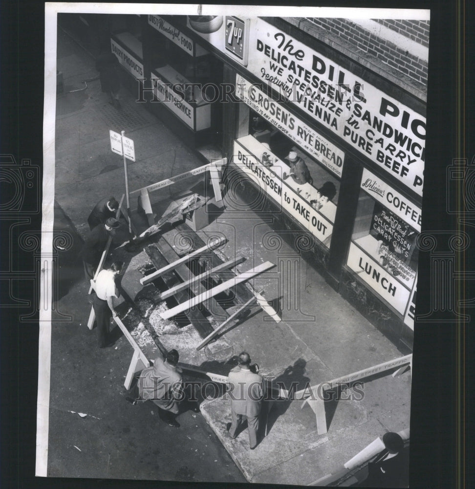 1963 Sidewalk Caves Van Buren Police Hole - Historic Images