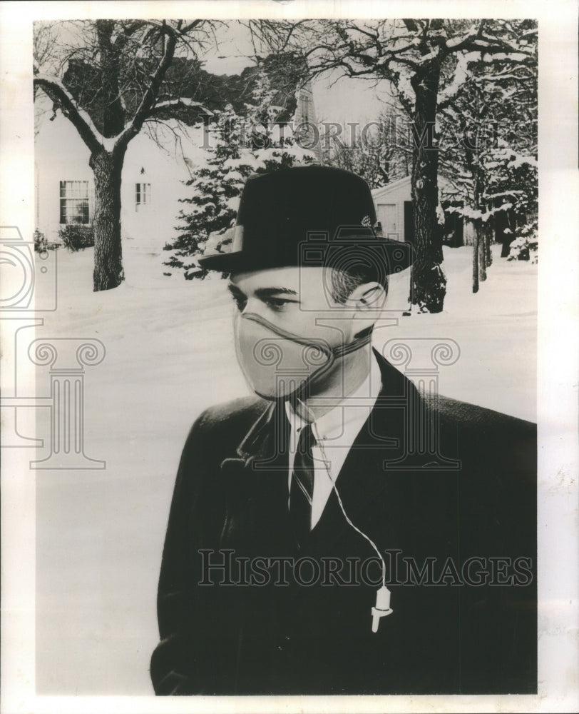 1963, Dr Louis Terman Chicago Physician Mask - RRU16443 - Historic Images