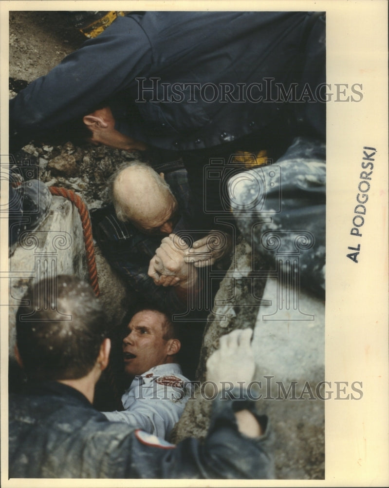 1992, Rescue Foley Water Main Firefighters - RRU17073 - Historic Images