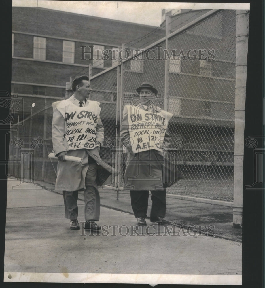 1962 Press Photo Brewery Strike William Vorzatz Frank - RRU17177 - Historic Images