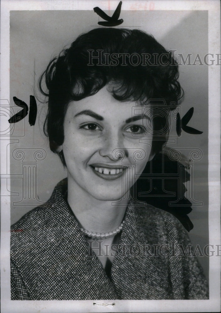 1959 Press Photo Judith Bunker Number - Historic Images