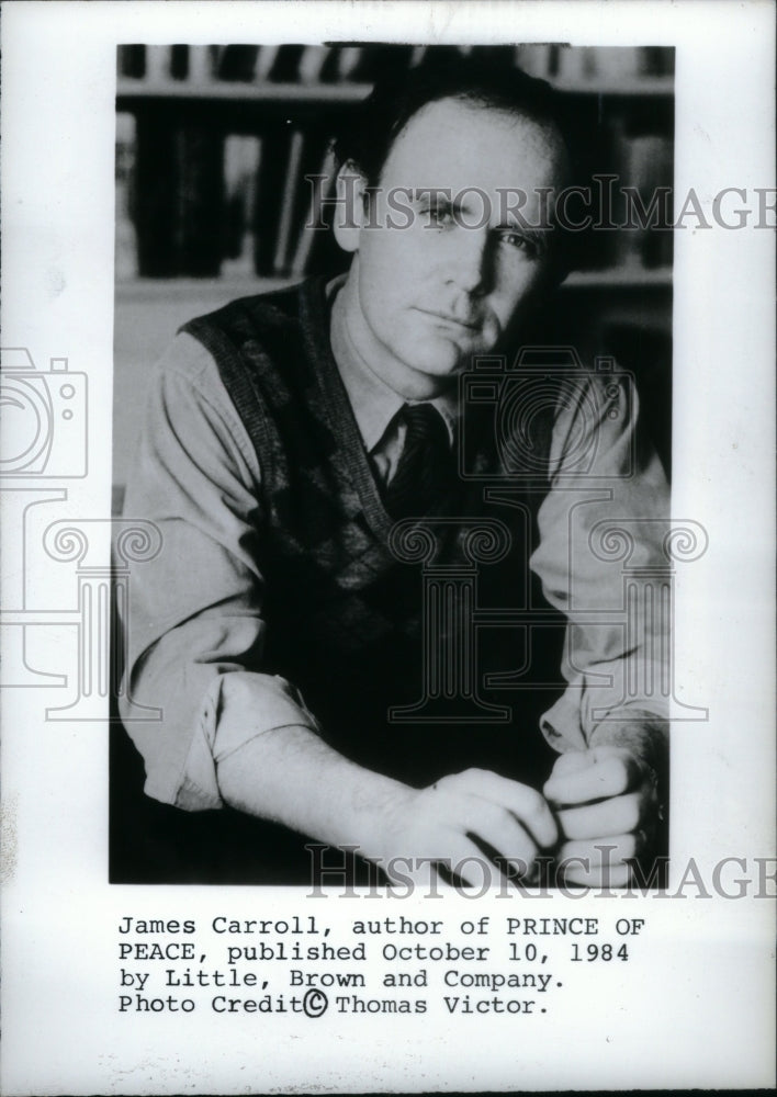 1985 James Carroll Author Writer Futurist - Historic Images