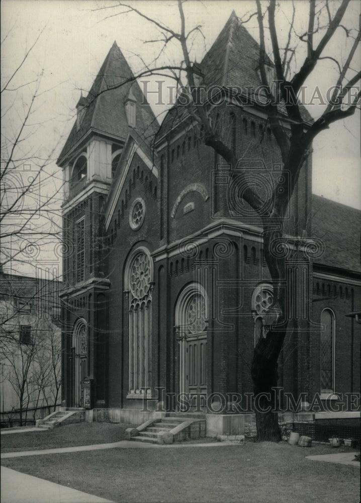 1950, Baptist Church Building Hixon Illinois - RRU17971 - Historic Images