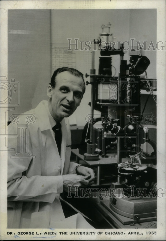 1965 Dr. George L. Wied University Chicago - Historic Images