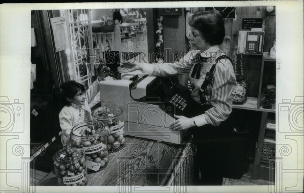 1982, Janet Buller gift shop manager. - RRU18837 - Historic Images