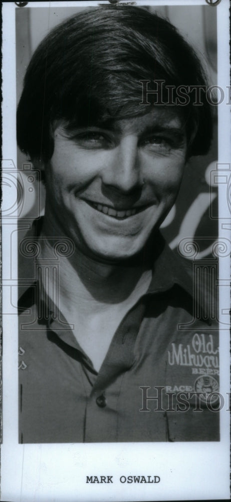 1986, Mark Oswald, race car driver. - RRU18939 - Historic Images