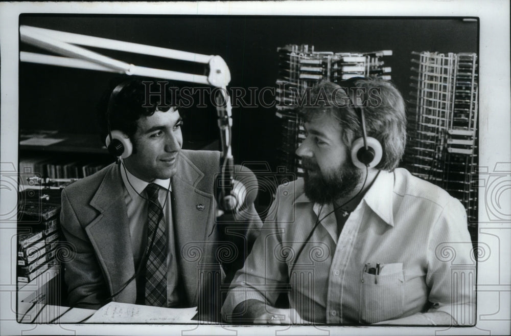 1980, DJ&#39;s Alex Paen and Ted Anthony - RRU18957 - Historic Images