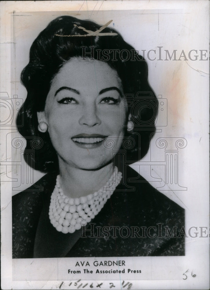 1962 American Actress Ava Gardner - Historic Images