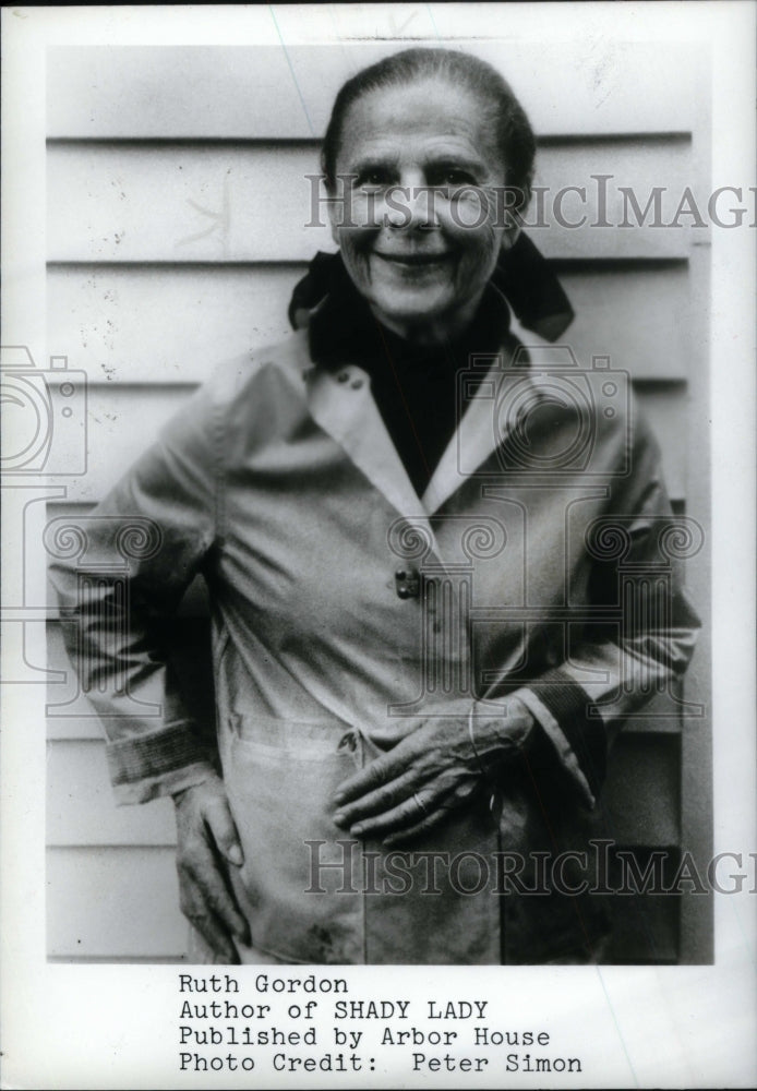 1982, Ruth Gordon author of the &quot;Shady Lady&quot; - RRU19197 - Historic Images