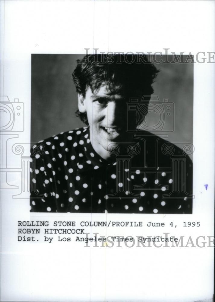 1995 Press Photo English Singer Robyn Hitchcock - RRU19829 - Historic Images