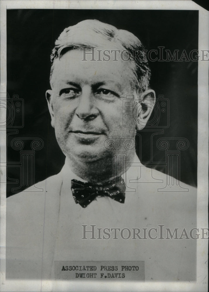 1932 Dwight F Davis Politician Senator US - Historic Images