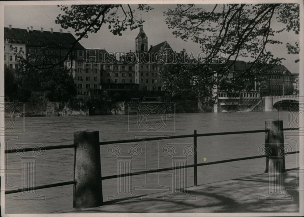 Press Photo Old University Buildings Basle Switzerland - Historic Images