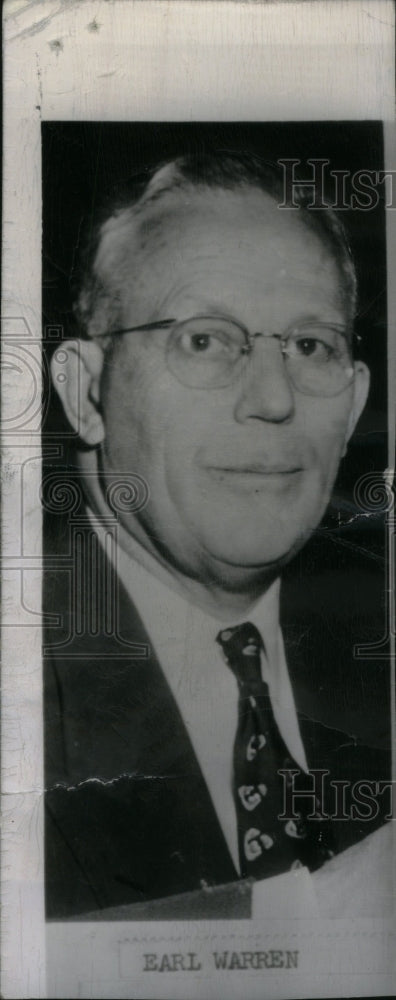 1950, Earl Warren Governor of California - RRU20009 - Historic Images