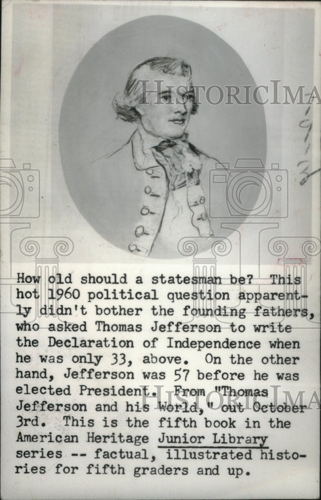 1960 Thomas Jefferson - Historic Images