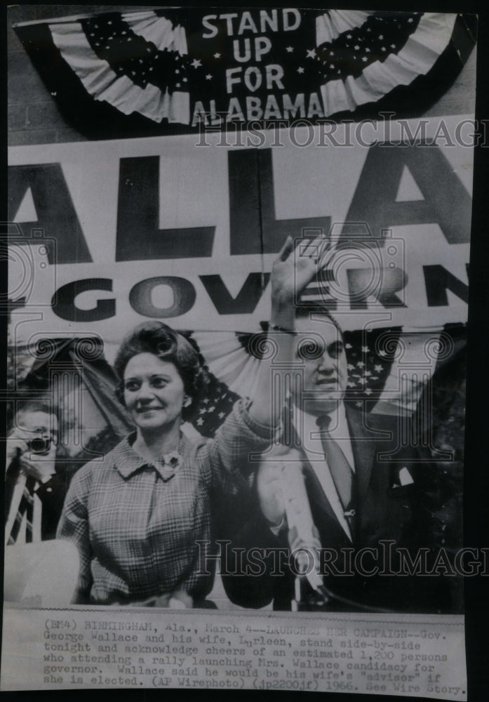 1966 Gov. Wallace-wife&#39;s rally for governor-Historic Images