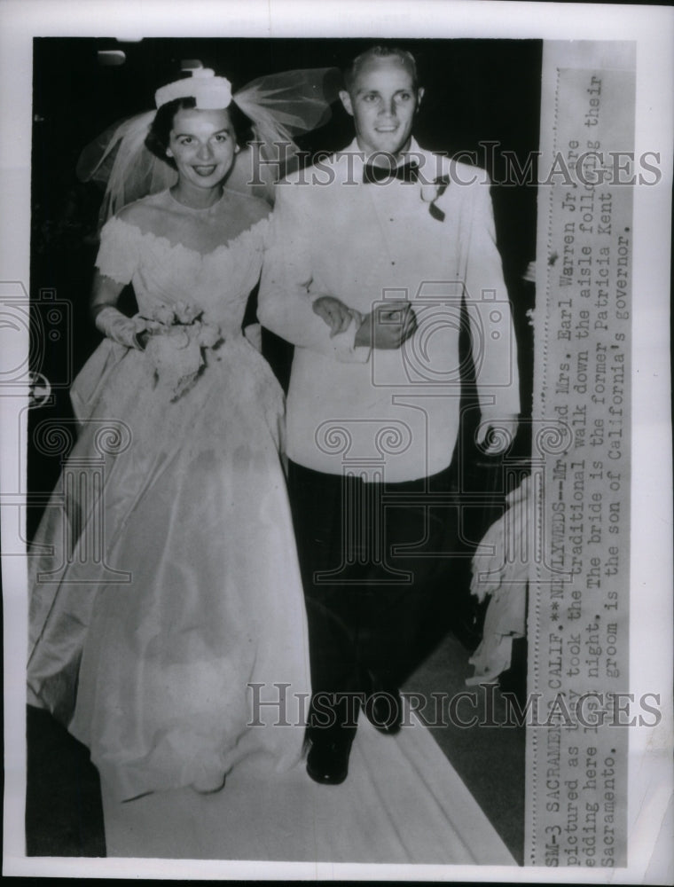 1953 Press Photo Earl Warren Jr California Governor - Historic Images